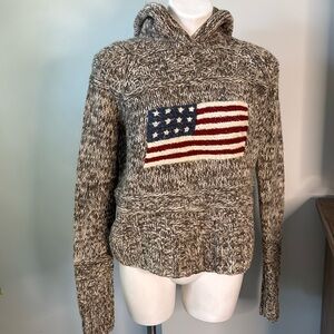 RARE VINTAGE Polo Jeans Ralph Lauren Lambswool Hooded Sweater